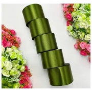 АТЛАСНА СТРІЧКА ДЛЯ РУКОДІЛЛЯ - 5 СМ X 23 М Темна Оливка